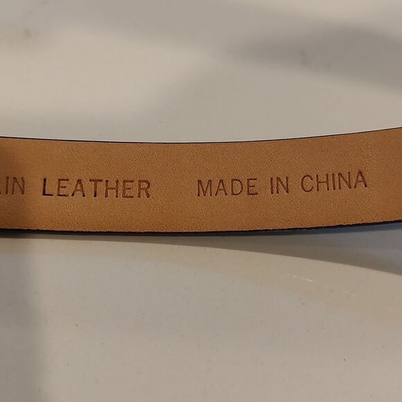 Bill Adler Studio Brown Leather Western Belt with Silver Golf Charms Vintage - Picture 4 of 11